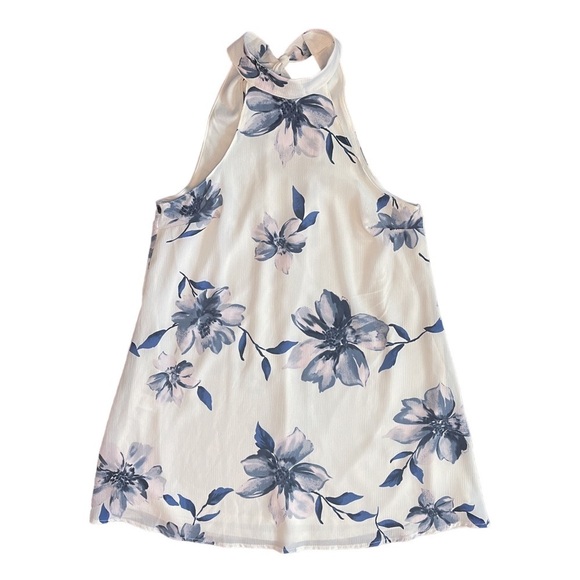 Lulu’s Darling Dearest White Floral Print Swing Halter Dress Women’s Small NWT - Picture 5 of 14